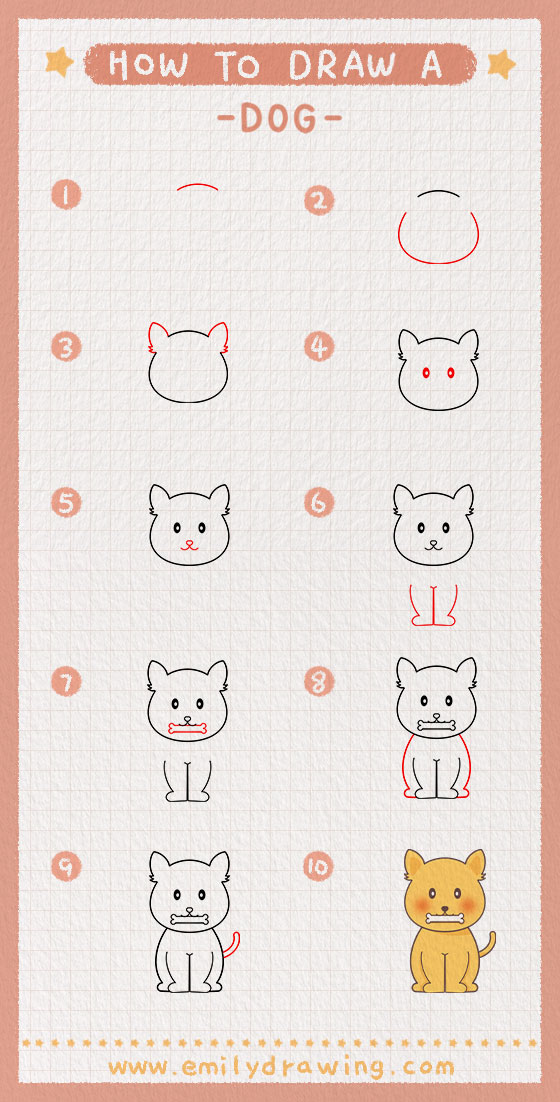 Preview of step by step dog tutorial