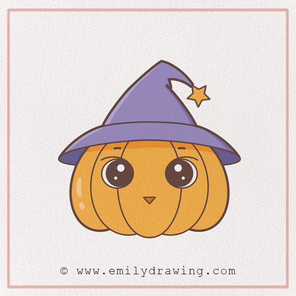 Preview of halloween pumpkins drawing