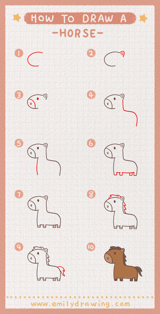 Preview of step by step horse tutorial