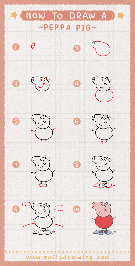 Preview of step by step Peppa Pig tutorial 