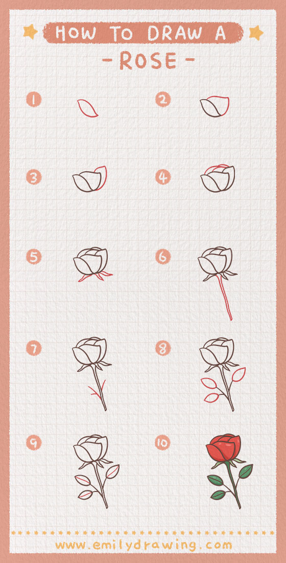 Preview of step by step rose tutorial