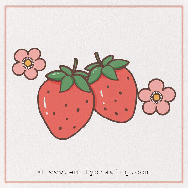 Preview of Strawberry drawing