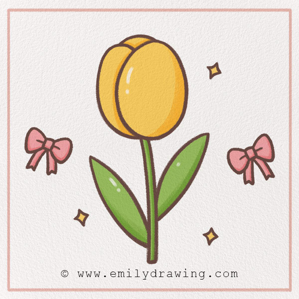 Preview of tulip drawing