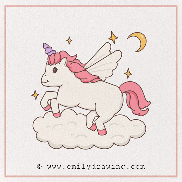 Preview of unicorn drawing