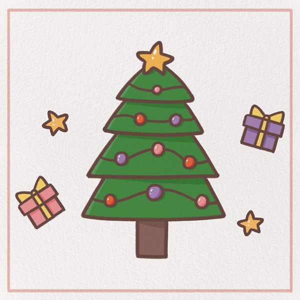 How to Draw a Christmas Tree Feature