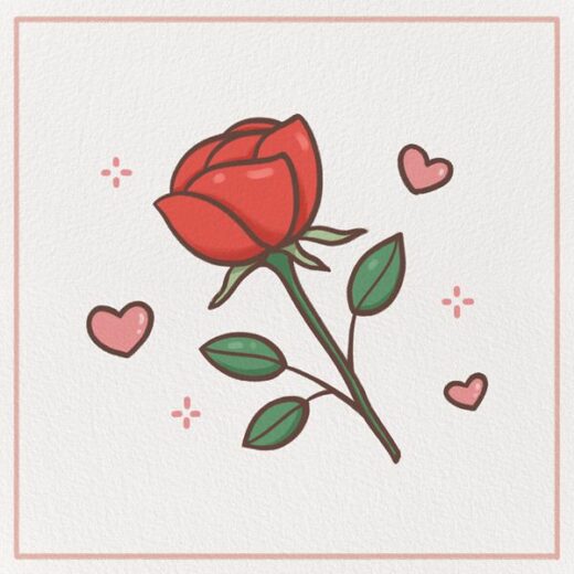 How to Draw a rose Feature