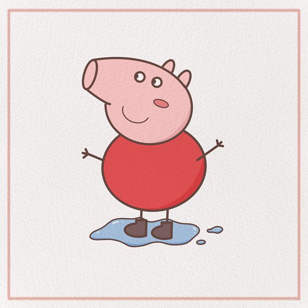 How to Draw a Peppa Pig Feature