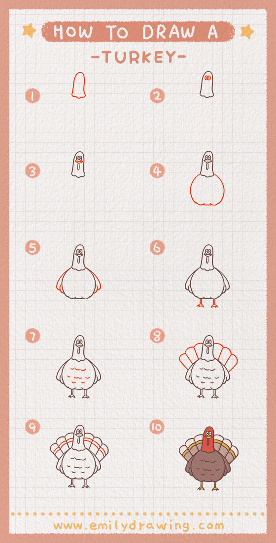 Preview of step by step turkey tutorial