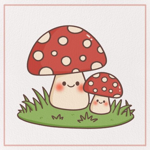 How to Draw a Mushrooms Feature