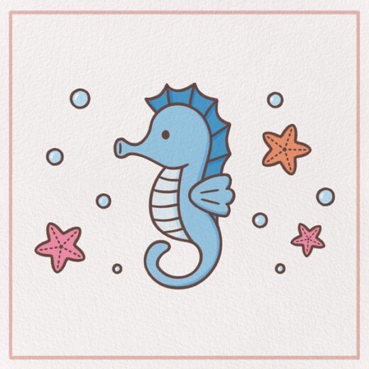 How to Draw a Seahorse Feature