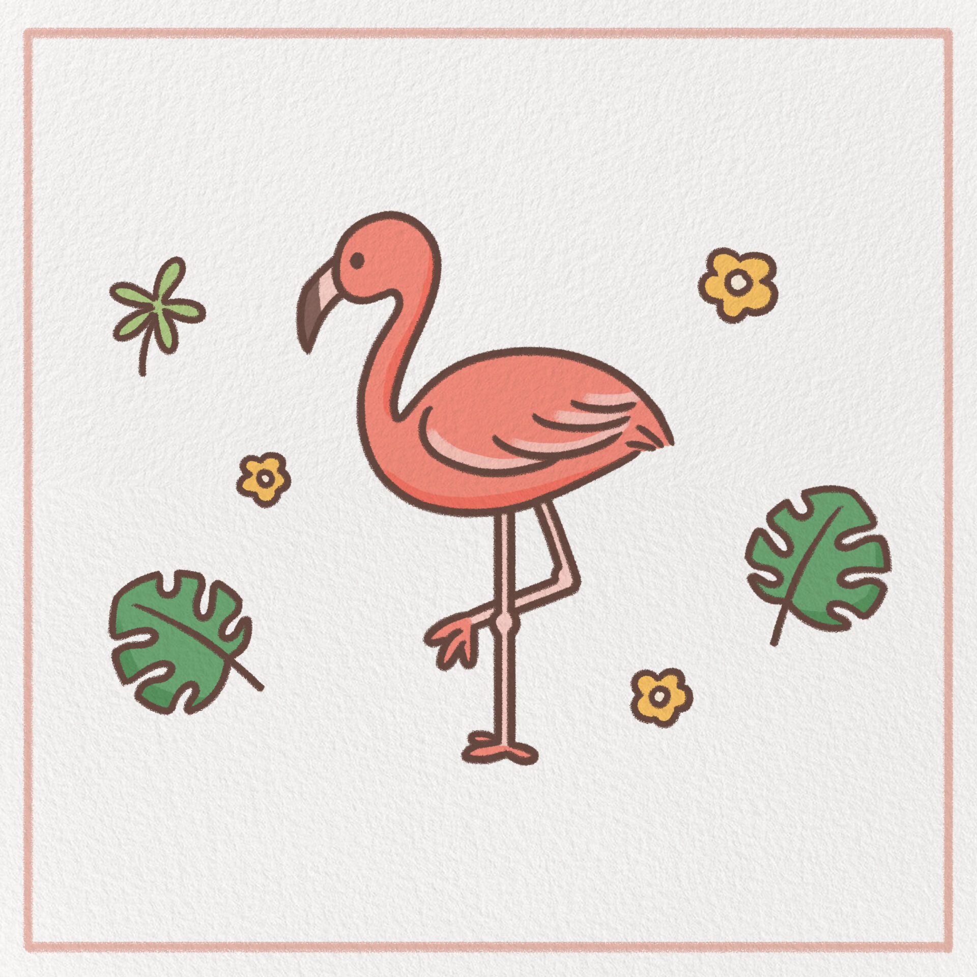 How to Draw a Flamingo Feature