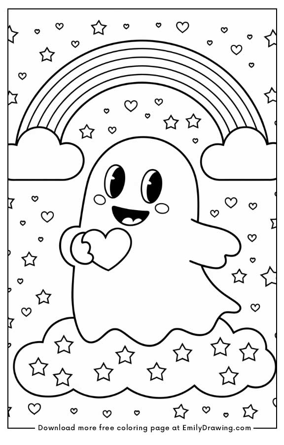 Free printable A monster family having a Halloween picnic coloring pages with PDF files for download and printing!