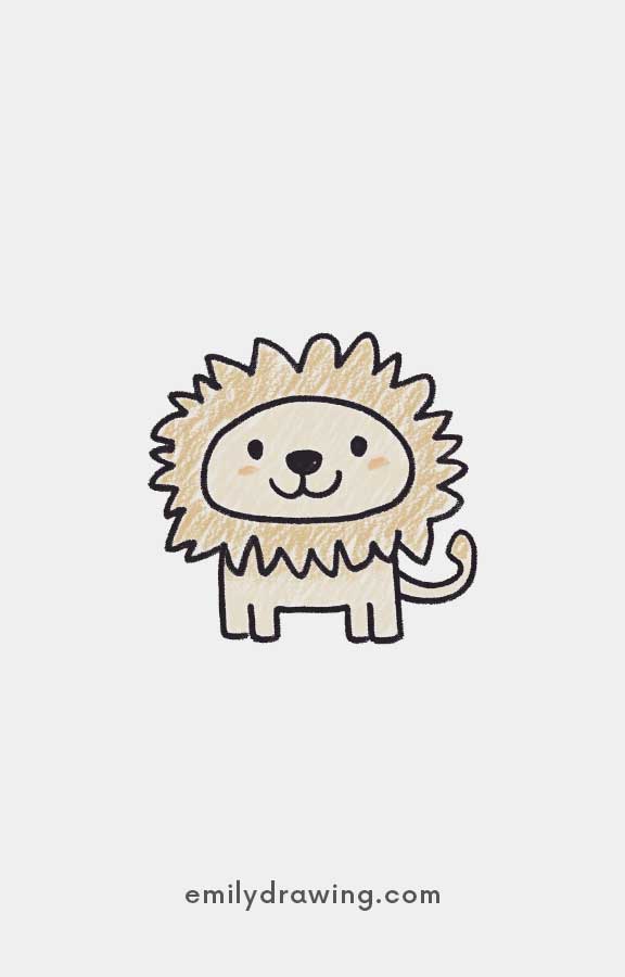 a dog wearing a lion costume - Easy Cute Halloween Drawing Ideas for kids