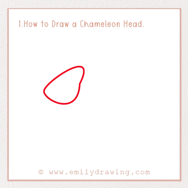 How to Draw a Chameleon - Step 1 - How to Draw a Chameleon Head