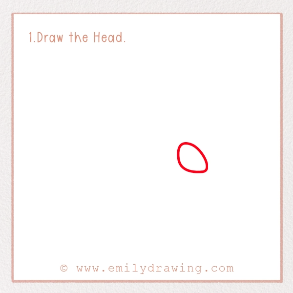 How to Draw a Firefly - Step 1 - Draw the Head