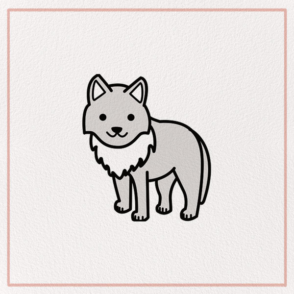 How to Draw an Arctic Wolf Feature