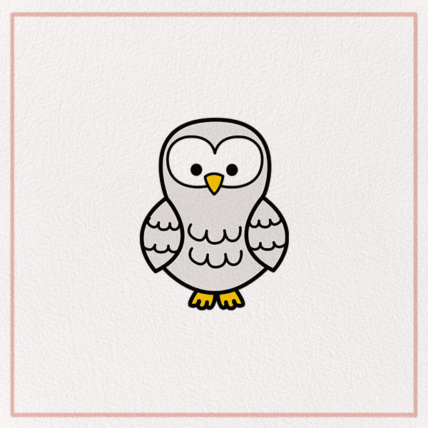 How to Draw a Snowy Owl Feature