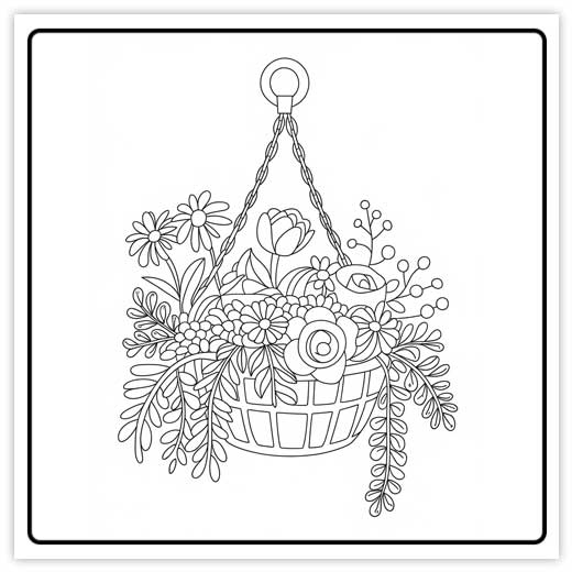 flower coloring page