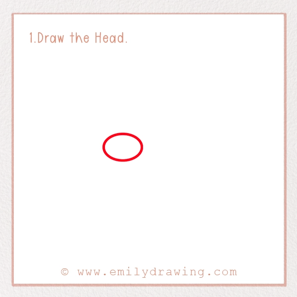 How to Draw an Ox - Step 1 - Draw the Head